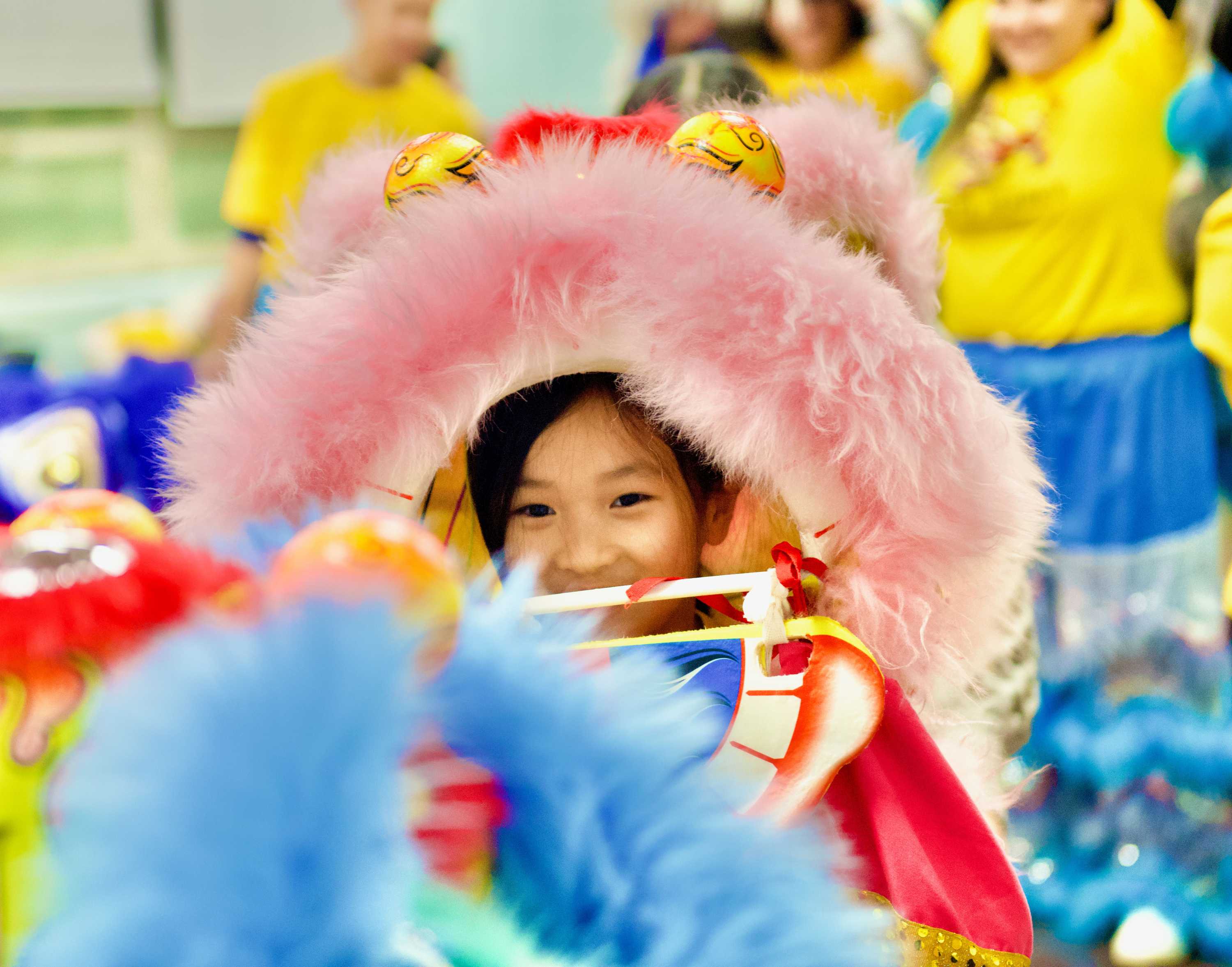 Bao Bao Lion performers smiling together
