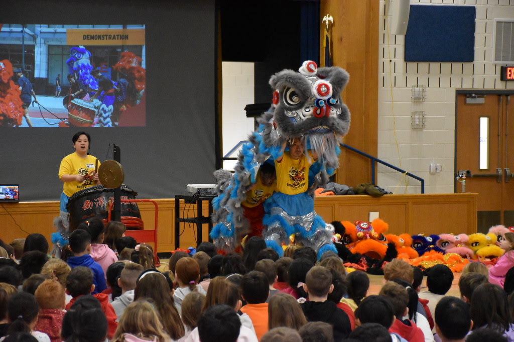 South Jersey Lion Dance school performance